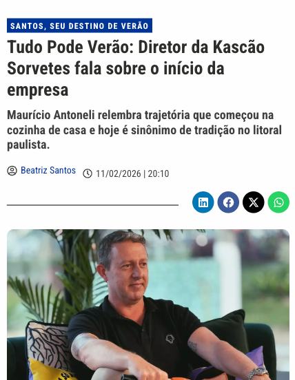Tudo Pode Verão: Diretor da Kascão Sorvetes fala sobre o início da empresa