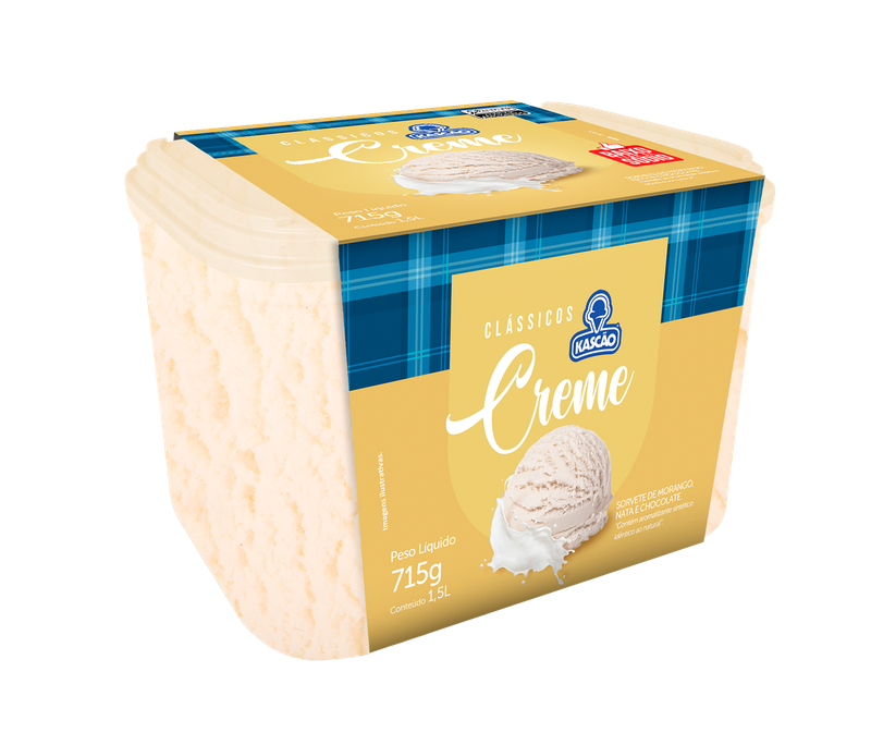 Pote Sorvete Creme Clássicos Kascão